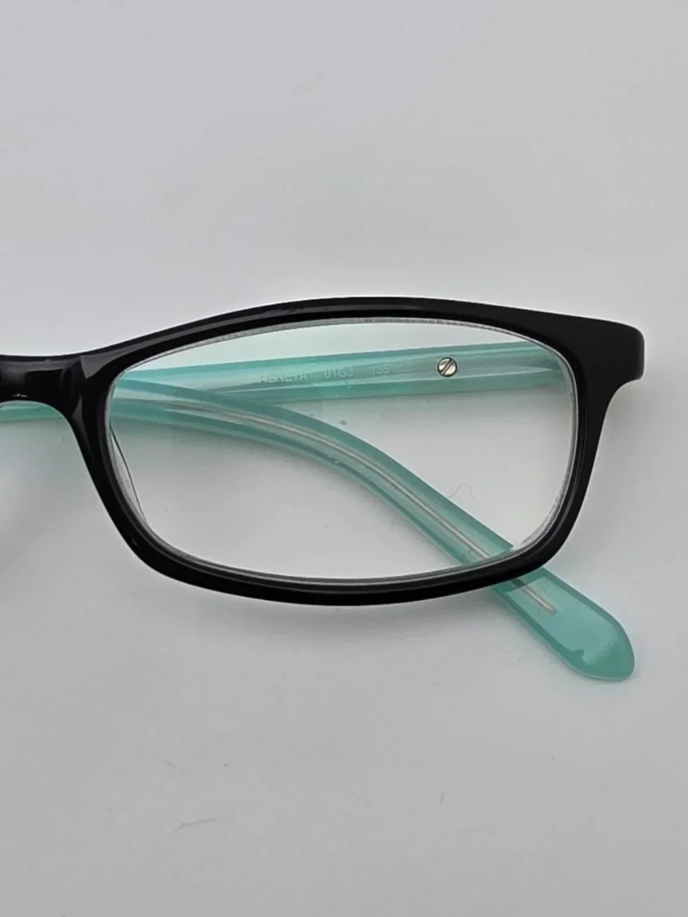 Kate Spade New York Agenta Black Mint Teal Cat Eye Eyeglasses Frame w/ Case 50mm